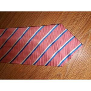 Brooks Brothers Silk Tie Pink Striped Repp Wide